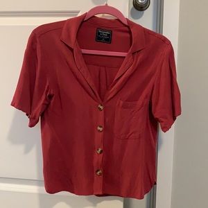 Abercrombie and Fitch cropped button up